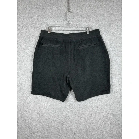 Outerknown Terry Towel Sweat Shorts Men's XL Black Cotton Hemp Blend - Picture 9 of 9